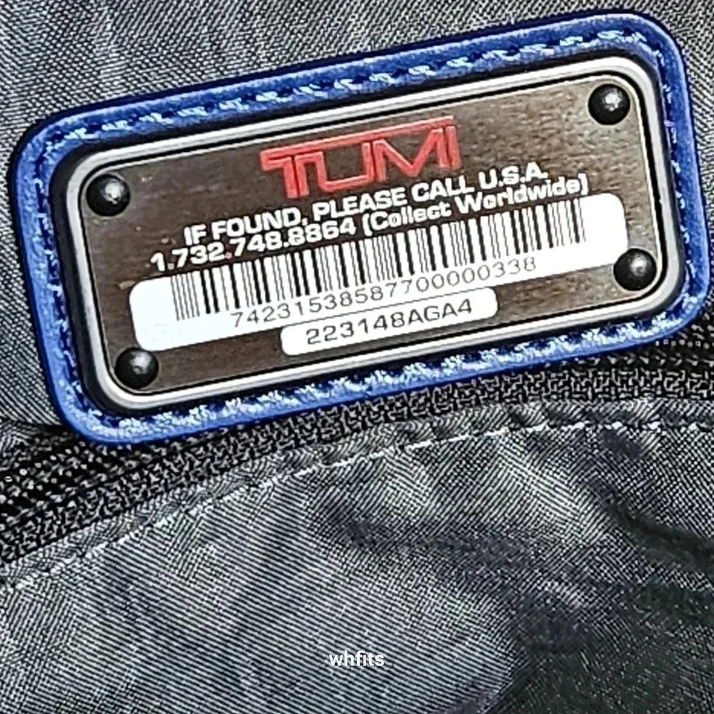 Rare Tumi Alpha Bravo Blue and Gray Weekender Bag Limited Colorway - Picture 3 of 11